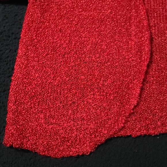Kim Rogers Womens Sweater Red Size Large Acrylic Blend Long Sleeve Open - Picture 12 of 12